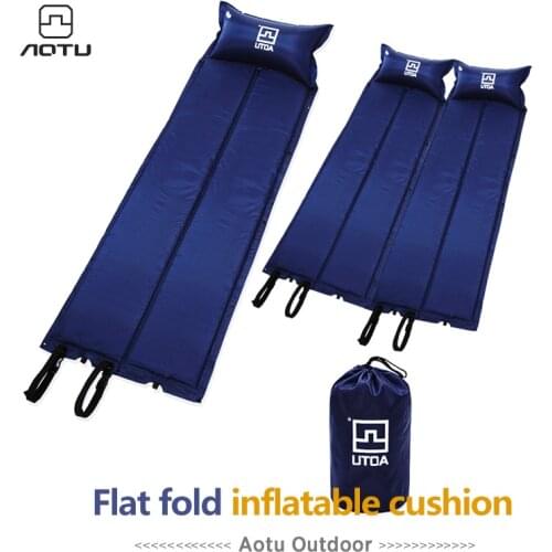 Outdoor Camping Convenient Automatic Air Cushion Inflatable Mattress Single Double Tent Thickened Floor Mat Moisture-Proof Pad