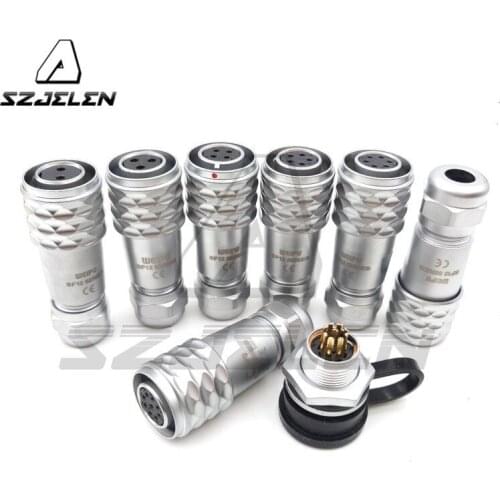 WEIPU SF12 series Waterproof Connectors 2pin, 3pin, 4pin,5pin, 6pin, 7pin,9pin,LED Electrical Industrial Connectors