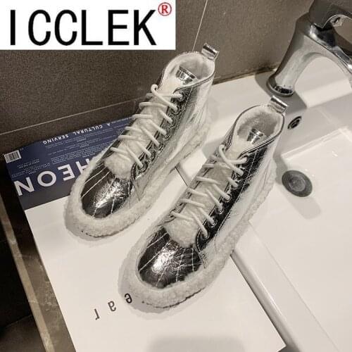 Women Ankle Boots Winter Shoes Sneakers Lace-Up Botas Plush Fur Botas Female Warm Shoes Woman Zapatos De Mujer