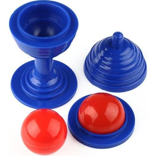 1 Set Trick Toy Ball And Vase Set Close Up Props Ball Toy Vase For Kids Tricks Disappearing Random Color M9V4
