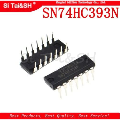 10PCS SN74HC393N DIP14 SN74HC393 DIP 74HC393N 74HC393 DIP-14 new and original IC