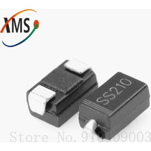 100PCS SS210 100V 2A SMA SR2100 DO-214AC SMD