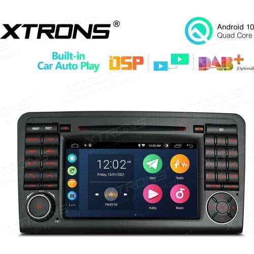 7" Android 10.0 OS Car DVD Multimedia System Player GPS Radio for Mercedes-Benz GL-Class X164 2006-2012 ML-Class W164 2005-2011