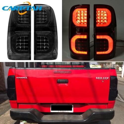 Car Styling Tail Lights Taillight For Toyota Hilux 2004 2013 - 2014 Rear Lamp DRL + Turn Signal + Reverse + Brake LED Lights