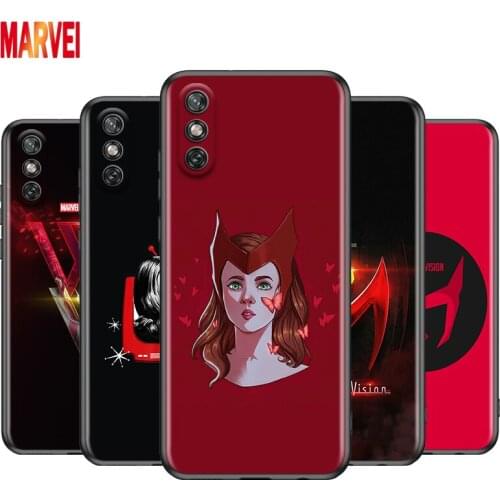 Scarlet Witch Cute Logo For Huawei Y9S Y6S Y8S Y9A Y7A Y8P Y7P Y5P Y6P Y7 Y6 Y5 Pro Prime 2020 2019 2018 Black Phone Case