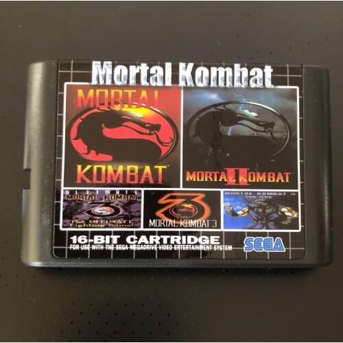 Mortal Kombat 5 in 1 For SEGA GENESIS Mega Drive 16 bit Game Cartridge For PAL and NTSC Drop shipping