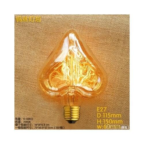 40W Lampada Edison Bulb Lamp E27 Bombillas Vintage Light Bulb Retro Edison Lamp Luminarie e27 St64 St58 A19