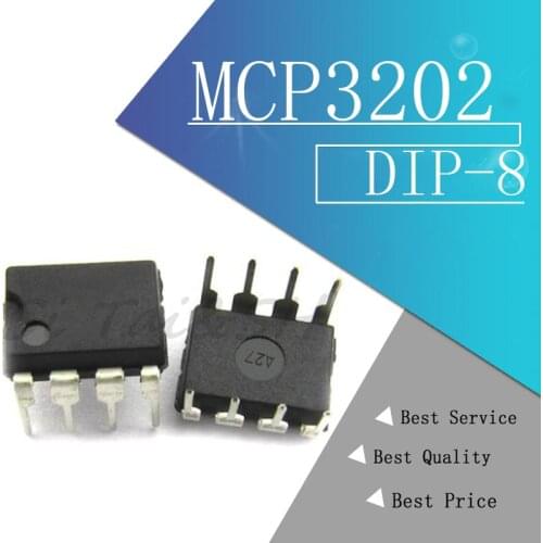 1pcs MCP3202-BI/P MCP3202-CI/P MCP3202 DIP-8