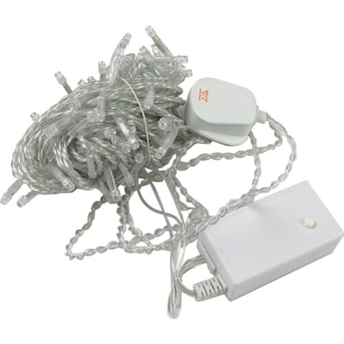 Hotsale discount 100 LED 12M Green String Fairy Lights 8 Modes Party Christmas Garden Valentines Wedding Decoration IP44 UK Plug