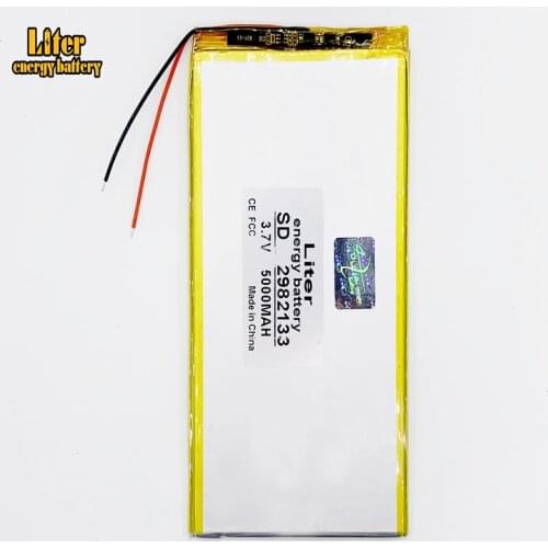 2982133 3.7V,5000mAH (polymer lithium ion battery) Li-ion battery for tablet pc 7 inch 8 inch 9inch
