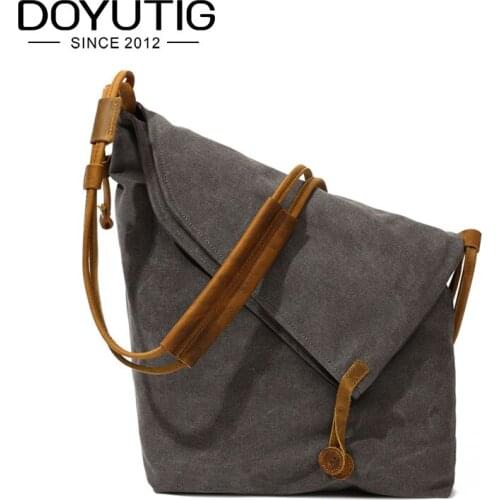 Fashional Men & Women Canvas Casual Bags With European Design Shoulder Bags For Travel Large Capacity Crossbody Bag H010