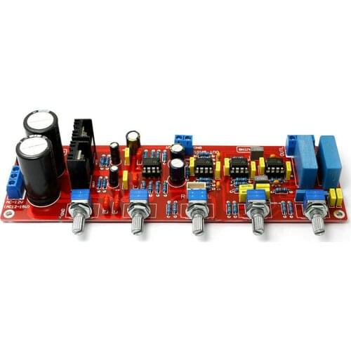 NE5532 HiFi 2.1 Tone Preamplifier Completed Board