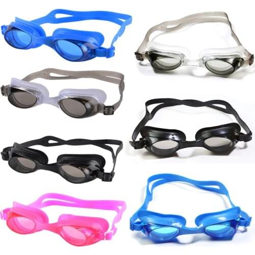 New Adjustable Goggles Children Swimming Water Pool Glasses Anti-fog Eyewear Waterproof Silicone Mirrored Swim Eyewear