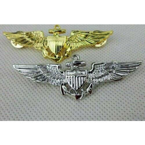 Pair Of U.S.Navy-Marines Pilot Aviator Wings Pin Badge Reproduction armyshop2008