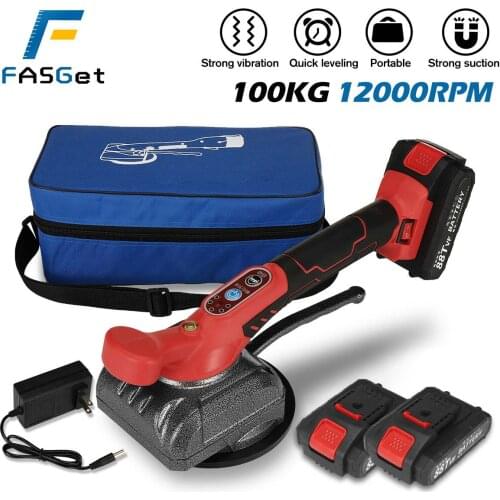 88V 15000mAh Battery Ceramic Tile Tiler Tiling Machine High Power Vibrator Touch Button 60-120 Tiler Brick Laying Tool Vibration