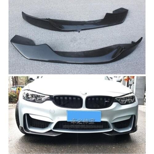 Carbon Fiber Car Bumper Front Lip Protector Cover Fits For BMW F80 F82 F83 M3 M4 2014 2015 2016 2017 2018 2019