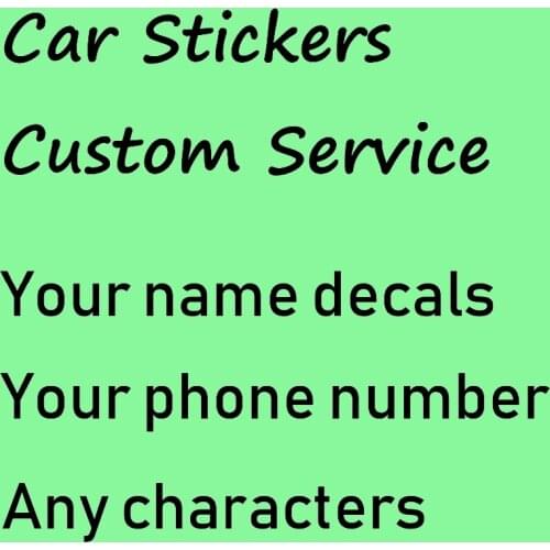 Custom Sticker Your text Name Phone Number Email Address wesite Decal PVC Waterproof car laptop decal picture Die Cut design