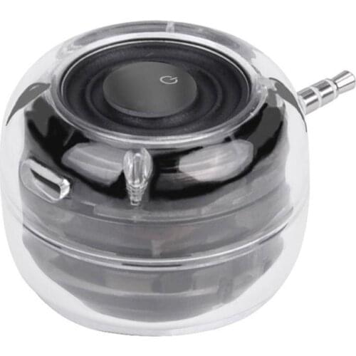 Portable 3D Surround 3.5mm Aux Audio Speaker Phone In-line Portable Amplifier Speaker Mini Audio Phone For Smart Tablet R8R5