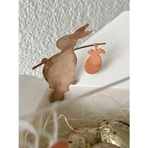 Pregnant Rabbit Metal Cutting Dies Stencil for DIY Scrapbooking Photo Album Embossing Paper Cards Crafts 2019 New