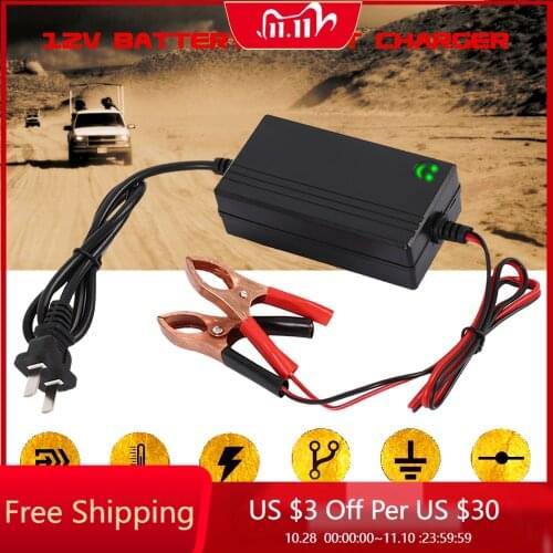 12V battery smart charger [P] - American Standard Charger Battery Pack Electric Bike Scooter with Fan Aluminum Case