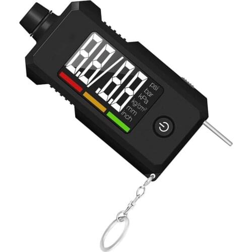 Universal Tyre Pressure Gauge And Tread Depth Gauge 2-in-1 Digital Tire Gauge With Key Chain For Cars SUV Trucks
