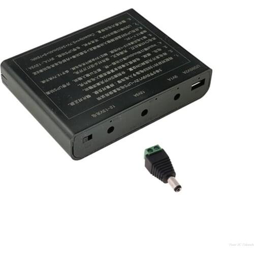 USB DC 12V Output 6x 18650 Batteries UPS DIY Power Bank Box Charger for Cellphone WiFi Router LED Light AG30 21 Dropship