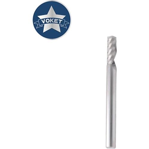 VOKET 1PCS Tungsten Steel Single tooth Milling Cutter 3.175 4 6 8 10 12 mm High Precision mill mills cutters