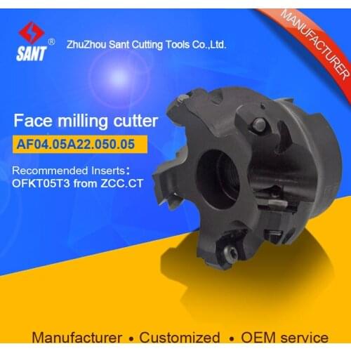 Applicable inserts FMA04-050-A22-OF05-05 indexable milling tools face milling cutter AF04.05A22.050.05