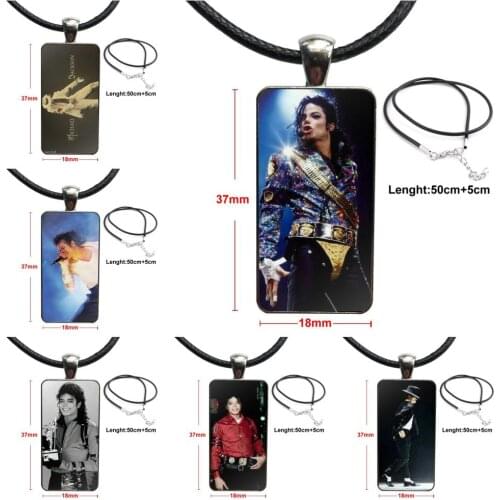 For Women Choker Glass Pendant Galaxy Pendant Necklace Women Steel Plated Necklaces Jewelry Michael Jackson Dancing Mj