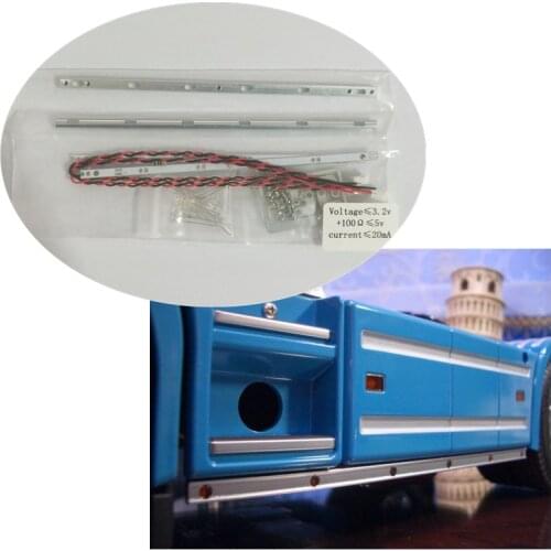 1/14 Rc Trucks Tamiya Scania R620 MAN TGX 3-Axes Tractor Trailer Side Led Lamp Lights Trim For Remote Control Toys 56323 56325