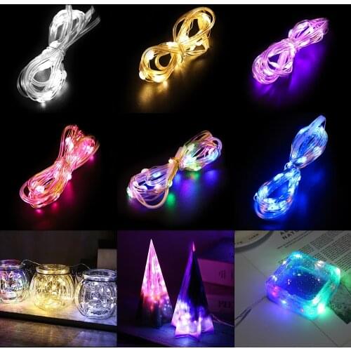 1/2Meters USB LED Light Night Lamp Colorful Small Light for DIY Crystal Epoxy Resin Crafts Art Dispaly Ornaments Accessories
