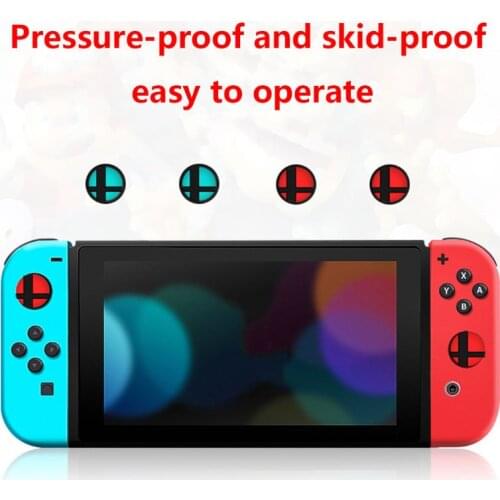 1 Pair Analog Thumb Stick Silicone Skin Grips Anti-Skid Joy Con Caps Replacement for Nintendo Switch NS Console Controller