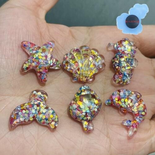 1Pcs Colorful Conch Hippocampus Shoe Charms Decorations Shoe Accessories Fit Croc Jibz Wristbands Kids Gifts