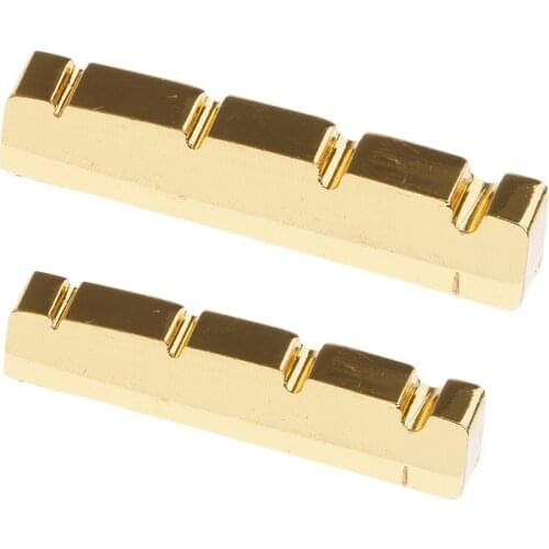 1Pc Guitar String Bridge Nut Carved Brass or Electric Bass Replacement Parts