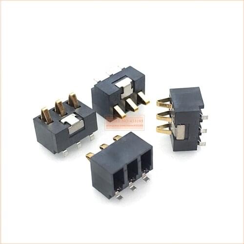 10PCS 3Pin mmInner Battery Connector pitch 2.5mm Holder Clip Contact replacement for mobile phones common use high quality