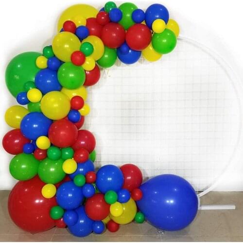 107Pcs/Set Birthday Balloons Red Blue Yellow Latex Balloon Arch Green Air Globos for Baby Shower Kids Birthday Party Decoration