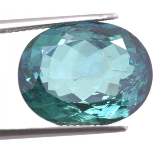 17,20ct. Green Topaz Oval Cut
