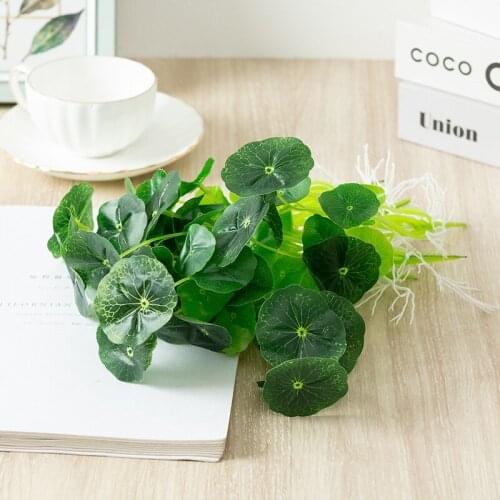 25cm Mini Artificial Green Lotus Leaf Aquatic Plants