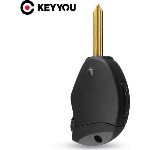 KEYYOU 2 Buttons New Remote Car Key Shell For Citroen Evasion Synergie Xsara Xantia Side Folding Flip Key Case Cover Replacement