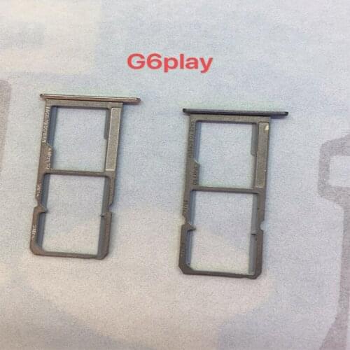 Sim Tray Holder For Motorola Moto G6 Play SIM Card Tray Slot Holder Adapter Socket Repair Parts