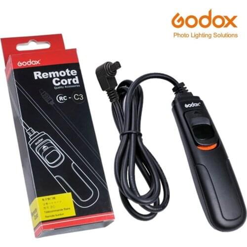 Godox RC-C1/C3/N1/N3/S1 DSLR Remote Control Cord Camera Shutter Release Cable for Canon EOS 1100D 600D 700D 1000D Nikon Sony