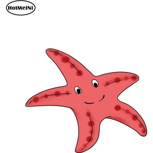 HotMeiNi 13cm x 11.1cm Red Starfis Graphics Car Stickers Universal Body Waterproof Vinyl Car Wrap Motorcycle Decals