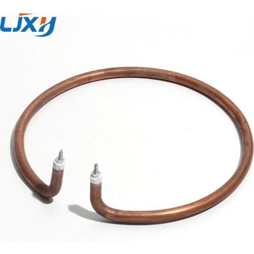 LJXH Electric Wok Heating Pot Tube Frying Pan Pipe with Iron Electroplated Copper Anti-rust Accessories Circle Dry Burning Round