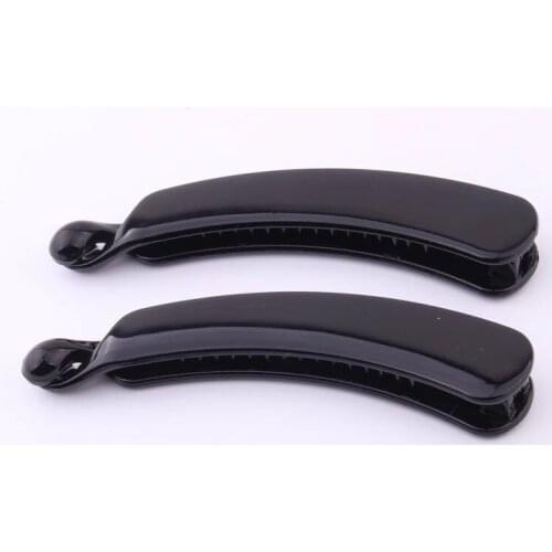 Fashion Banana Clips For Women Plastic Black Ponytail Holder Save Twist Button Hair Clips Accessories