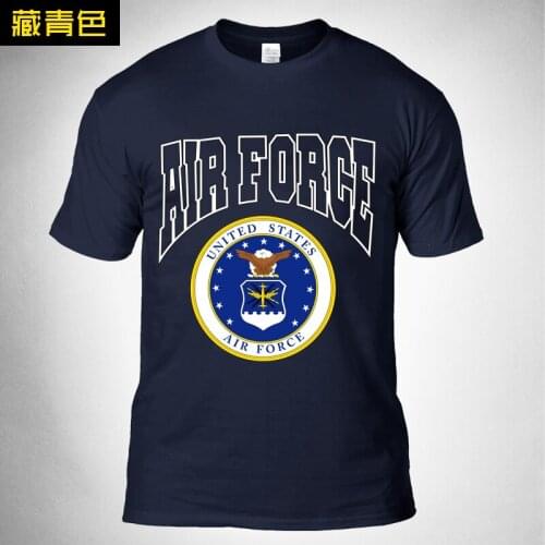 2019 New men Air force short cotton sleeve T shirts high quality men military tactical shooting hunting airsoft T-shirt XXXL