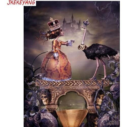 Full Square/round 5d diy diamond painting Diamond Embroidery horror skull Cross Stitch kits Diamond Mosaic Y3316