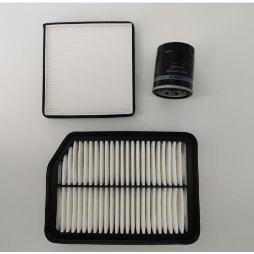 Oil filter air ffilter Air conditioning filter filters set for CHANGAN CHANA CS35 1.6L A set of three 3pcs a set