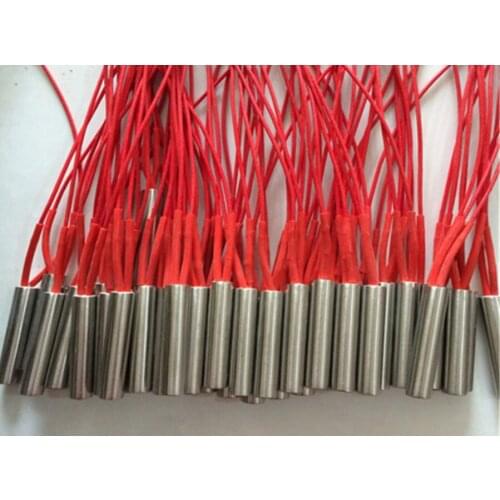 Free shipping 6*200mm Heater Length AC 220V 300W Electric Cartridge Heater Heating Element 10pcs