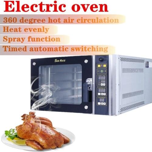 Hot blast stove, 4trays blast stove,Commercial oven, SCVE-4C oven, Electric stove, Spray moisturizing European steam oven
