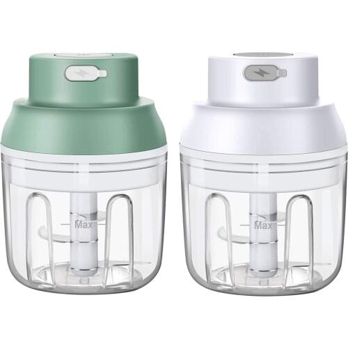 Portable Blender Mini Garlic Grinder Electric Garlic Chopper Food Fruit Vegetable Blender Kitchen Gadgets USB Rechargeable